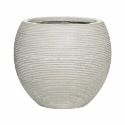Abby Ball Plant Pot - Ridged Cement -Plants Sale Store 6FSTRICA4