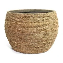 Abby Plant Pot - Straw Grass -Plants Sale Store Abby Plant Pot Straw Grass 40cm