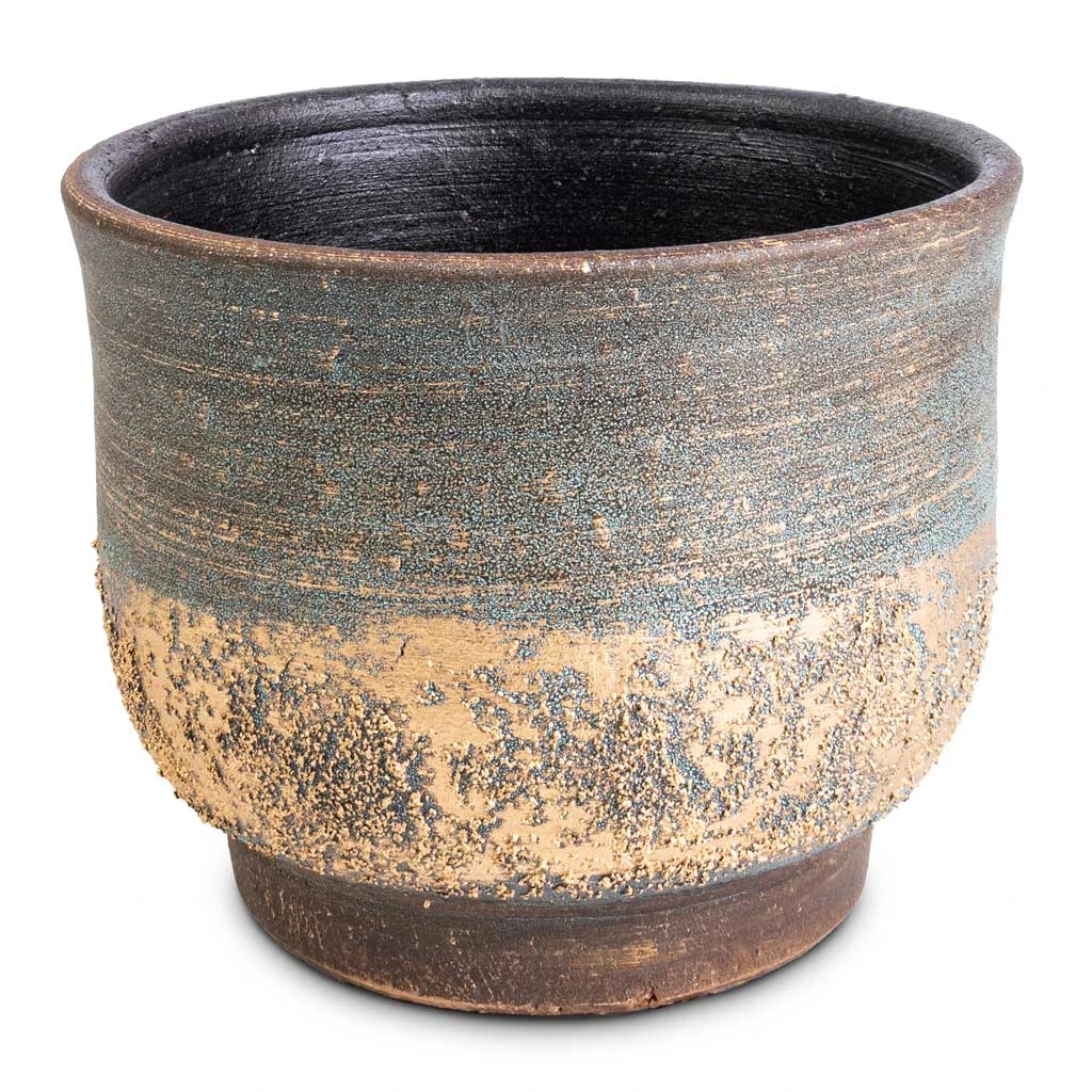 Aico Plant Pot - Shiny Blue 3 Aico Plant Pot - Shiny Blue