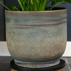 Aico Plant Pot - Shiny Blue 18 Aico Plant Pot - Shiny Blue -Plants Sale Store Aico shiny blue 03