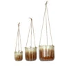 Alice Hanging Plant Pots - Set Of 3 - Caramel -Plants Sale Store Alice Hanging Plant Pots Set of 3 Caramel