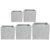 Amfa Square Planters - Set Of 5 - Grey -Plants Sale Store Amfa Square Planters Set of 5 Grey