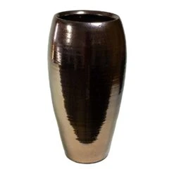 Amora Plant Vase - Black Gold -Plants Sale Store Amora Plant Vase Black Gold 23x45cm