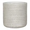 Angle Cylinder Plant Pot - White -Plants Sale Store Angle Cylinder Plant Pot White