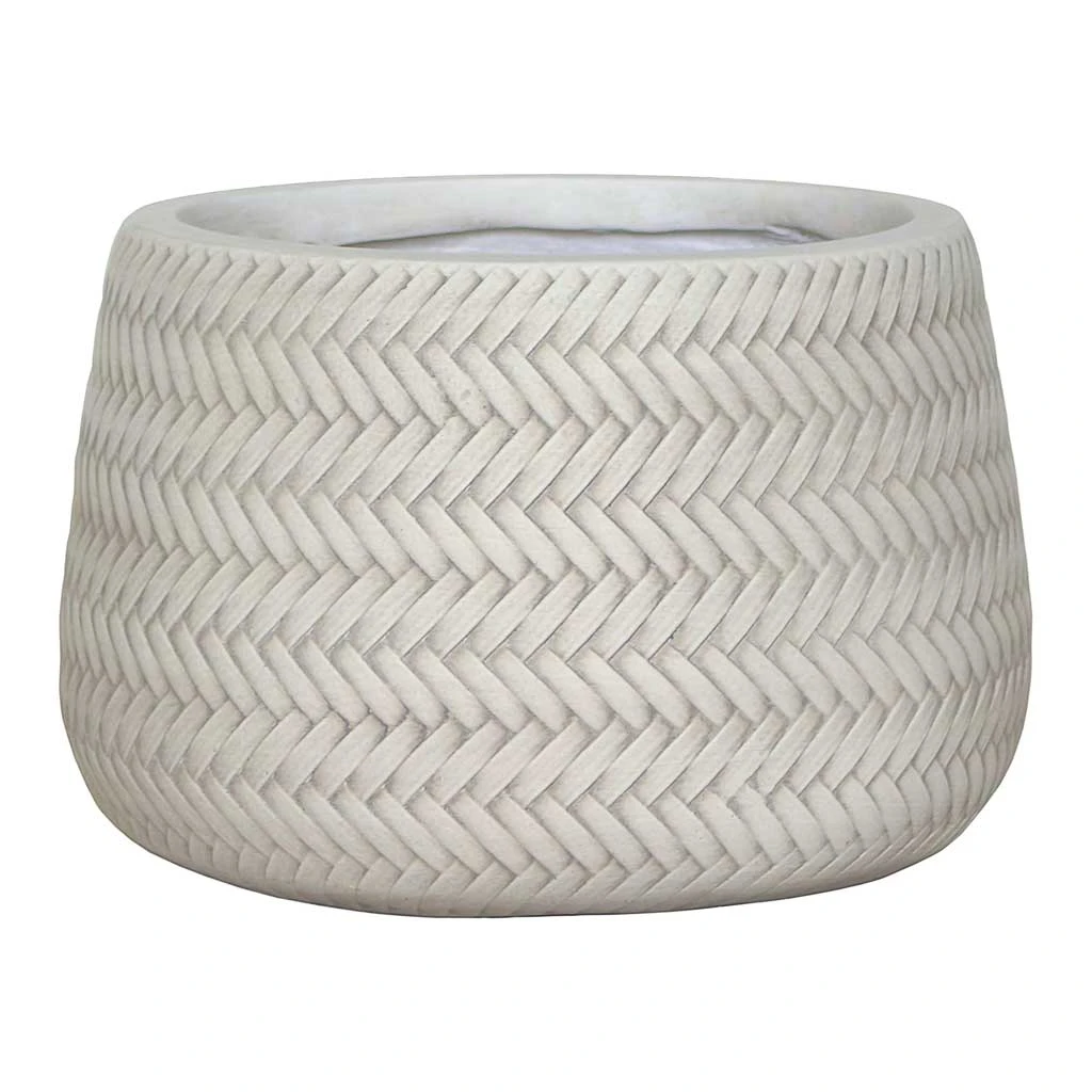 Angle Darcy Plant Pot - White 3 Angle Darcy Plant Pot - White