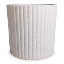 Azalea Ribbed Plant Pot - Speckled Grey Stone -Plants Sale Store Azalea Ribbed Plant Pot Speckled Grey Stone 20x20cm