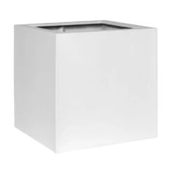 Block Essentials Planter - Matt White -Plants Sale Store Block Essentials Planter Matt White 30x30x30cm