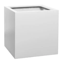 Block Essentials Planter - Matt White -Plants Sale Store Block Essentials Planter Matt White 50x50x50cm