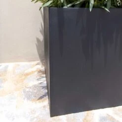 Block Natural Planter - Black -Plants Sale Store Block Natural Planter Black 1