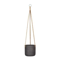 Charlie Hanging Plant Pot - Black Washed -Plants Sale Store Charlie Hanging Plant Pot Black Washed Medium