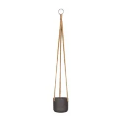 Charlie Hanging Plant Pot - Black Washed -Plants Sale Store Charlie Hanging Plant Pot Black Washed Small