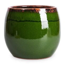 Charlotte Plant Pot - Green -Plants Sale Store Charlotte Plant Pot Green 19x16cm