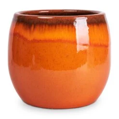 Charlotte Plant Pot - Orange -Plants Sale Store Charlotte Plant Pot Orange 33x30cm