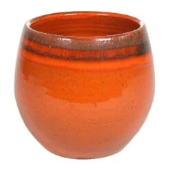 Charlotte Plant Pot - Orange -Plants Sale Store Charlotte Plant Pot Red Orange Medium