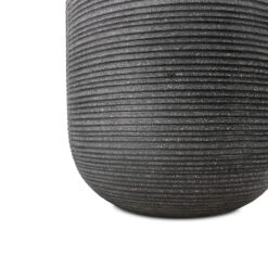 Cody Plant Vase - Ridged Dark Grey -Plants Sale Store Cody Plant Vase Ridged Dark Grey 28x45cm 4