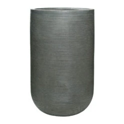 Cody Plant Vase - Ridged Dark Grey -Plants Sale Store Cody Plant Vase Ridged Dark Grey 42x70cm