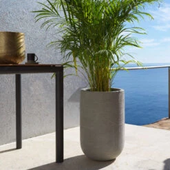 Cody Plant Vase - Ridged Dark Grey -Plants Sale Store CodyPlantVase RidgedDarkGrey 2