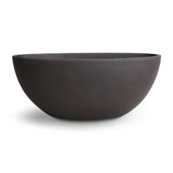 Dorant Refined Oval Plant Bowl - Volcano Black -Plants Sale Store Dorant Refined Oval Plant Bowl Volcano Black 32x13.5x12.5cm