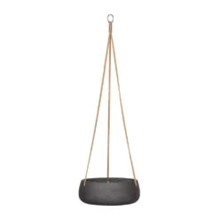 Eileen Hanging Plant Bowl - Black Washed