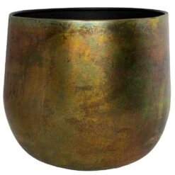 Elisa Metal Plant Pots - Set Of 3 - Vintage Green -Plants Sale Store Elisa Metal Plant Pots Set of 3 Vintage Green Single