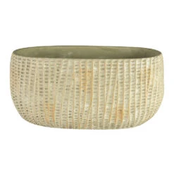 Feico Oval Plant Bowl - Mint Grey -Plants Sale Store Feico Oval Plant Bowl Shiny Mint 28cm