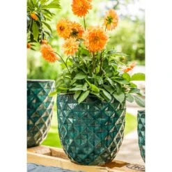 Felix Planters - Set Of 4 - Ocean Blue -Plants Sale Store Felix Planter Ocean Blue Outdoor Plant