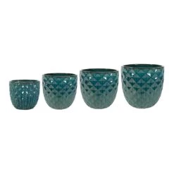 Felix Planters - Set Of 4 - Ocean Blue -Plants Sale Store Felix Planters Set4 Ocean Blue