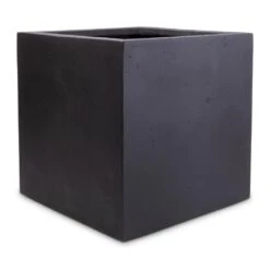 Grigio Cube Planter - Anthracite Concrete -Plants Sale Store Grigio Cube Planter Anthracite Concrete 30x30x30cm