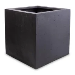 Grigio Cube Planter - Anthracite Concrete -Plants Sale Store Grigio Cube Planter Anthracite Concrete 40x40x40cm