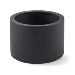 Grigio Cylinder Planter - Anthracite Concrete