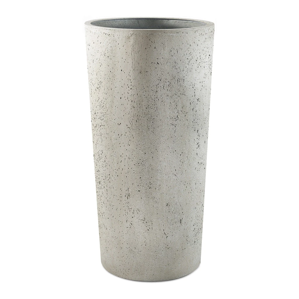 Grigio Tall Vase Planter - Antique White Concrete 3 Grigio Tall Vase Planter - Antique White Concrete
