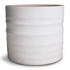 Hadleigh Plant Pot - White -Plants Sale Store Hadleigh Plant Pot White 14x13cm