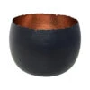 Hammered Bowl - Black With Copper -Plants Sale Store Hammered Bowl Black Copper30