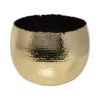 Hammered Bowl - Gold With Black -Plants Sale Store Hammered Bowl Gold Black30cm