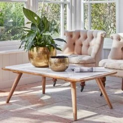 Hammered Bowl - Gold With Black -Plants Sale Store Hammered Bowl Gold Lifestyle 4