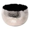 Hammered Bowl - Nickel With Black 1 Hammered Bowl - Nickel With Black -Plants Sale Store Hammered Bowl Nickel Black