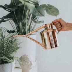Haws Fazeley Flow Watering Can - Two Pint Copper -Plants Sale Store Haws Fazeley Flow Two Pint Copper LS1