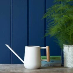 Indoor Watering Can 0.7L - Stone With Beech Handle -Plants Sale Store Indoor Watering Can 0 7L Stone Beech HandleLS1