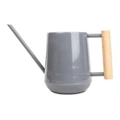 Indoor Watering Can 0.7L - Charcoal With Beech Handle -Plants Sale Store Indoor Watering Can 0.7L Charcoal with Beech Handle