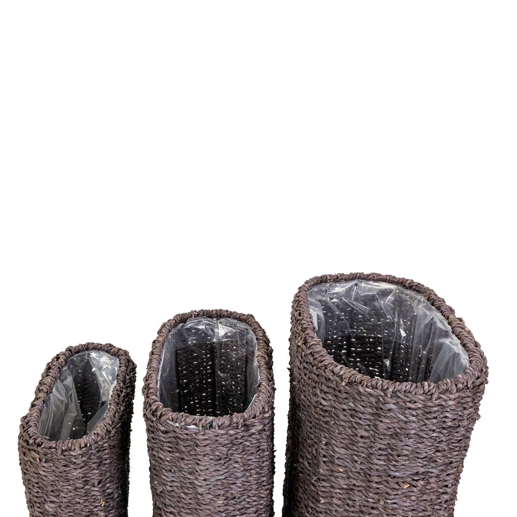 Isaac Plant Baskets - Set Of 3 - Oval - Black 4 Isaac Plant Baskets - Set Of 3 - Oval - Black - Image 2