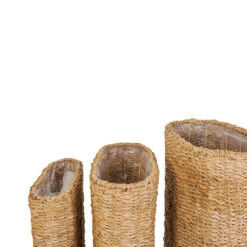 Isaac Plant Baskets - Set Of 3 - Oval - Natural -Plants Sale Store Isaac Plant Baskets Set of 3 Round Natural 4