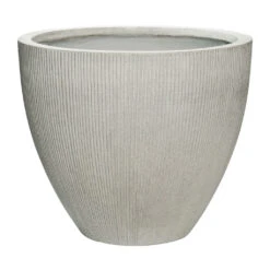 Jesslyn Plant Pot - Ridged Cement -Plants Sale Store Jesslyn Plant Pot Ridged Cement 51x43cm
