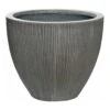 Jesslyn Plant Pot - Ridged Dark Grey 2 Jesslyn Plant Pot - Ridged Dark Grey -Plants Sale Store Jesslyn Plant Pot Ridged Dark Grey