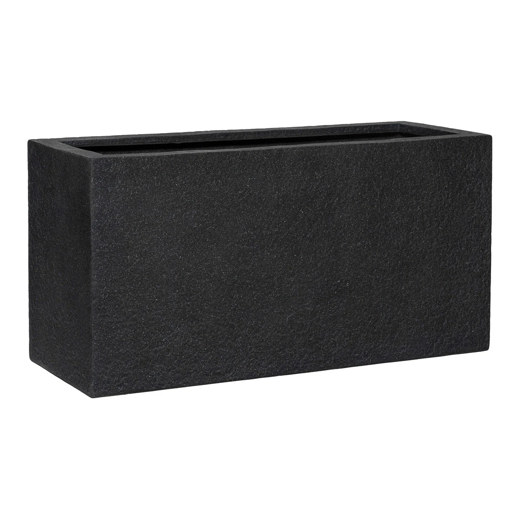 Jort Granite Trough Planter - Midnight Black 3 Jort Granite Trough Planter - Midnight Black