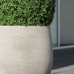 Jumbo Orb Planter - Stone Washed -Plants Sale Store Jumbo Orb Planter Stone Washed Close Up