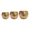 Kody Metal Plant Pots - Set Of 3 - Large - Gold -Plants Sale Store Kody Metal Plant Pots Set of 3 Large Gold