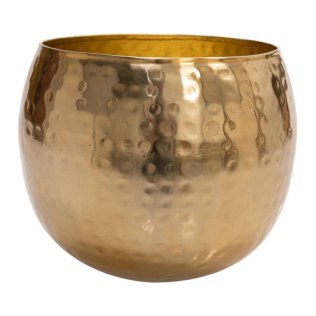 Kody Metal Plant Pots - Set Of 3 - Large - Gold 8 Kody Metal Plant Pots - Set Of 3 - Large - Gold - Image 6