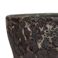 Lava Couple Straight Relic Planter - Black -Plants Sale Store Lava Couple Straight Relic Planter Black 1