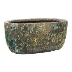 Lava Oval Relic Plant Bowl - Jade -Plants Sale Store Lava Oval Relic Plant Bowl Jade 38x24x19cm