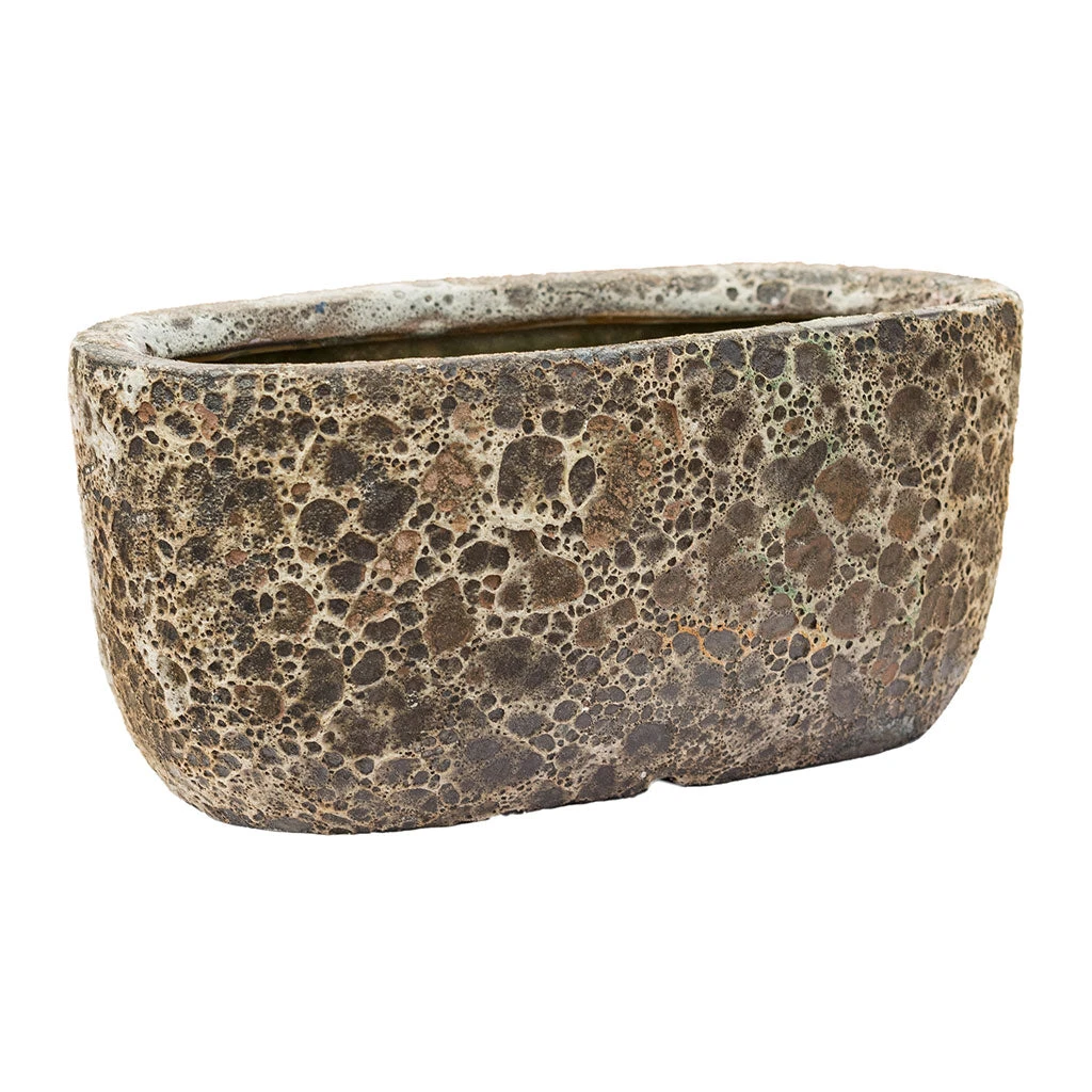 Lava Oval Relic Plant Bowl - Rust 3 Lava Oval Relic Plant Bowl - Rust